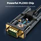 Black-i USB 2.0 to RS232 Cable 1.5 Meter