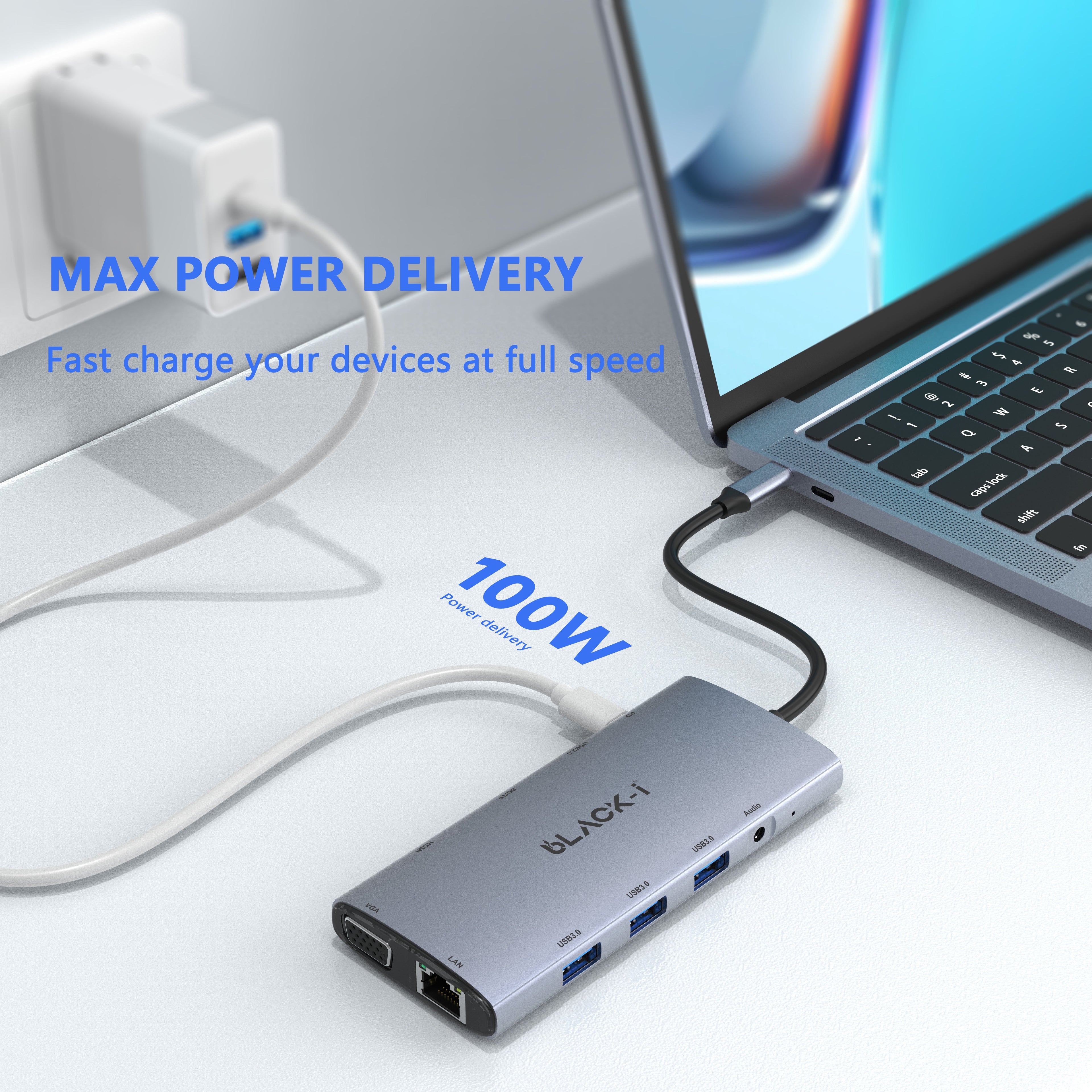 Black-i 10 in 1 USB C Docking Station