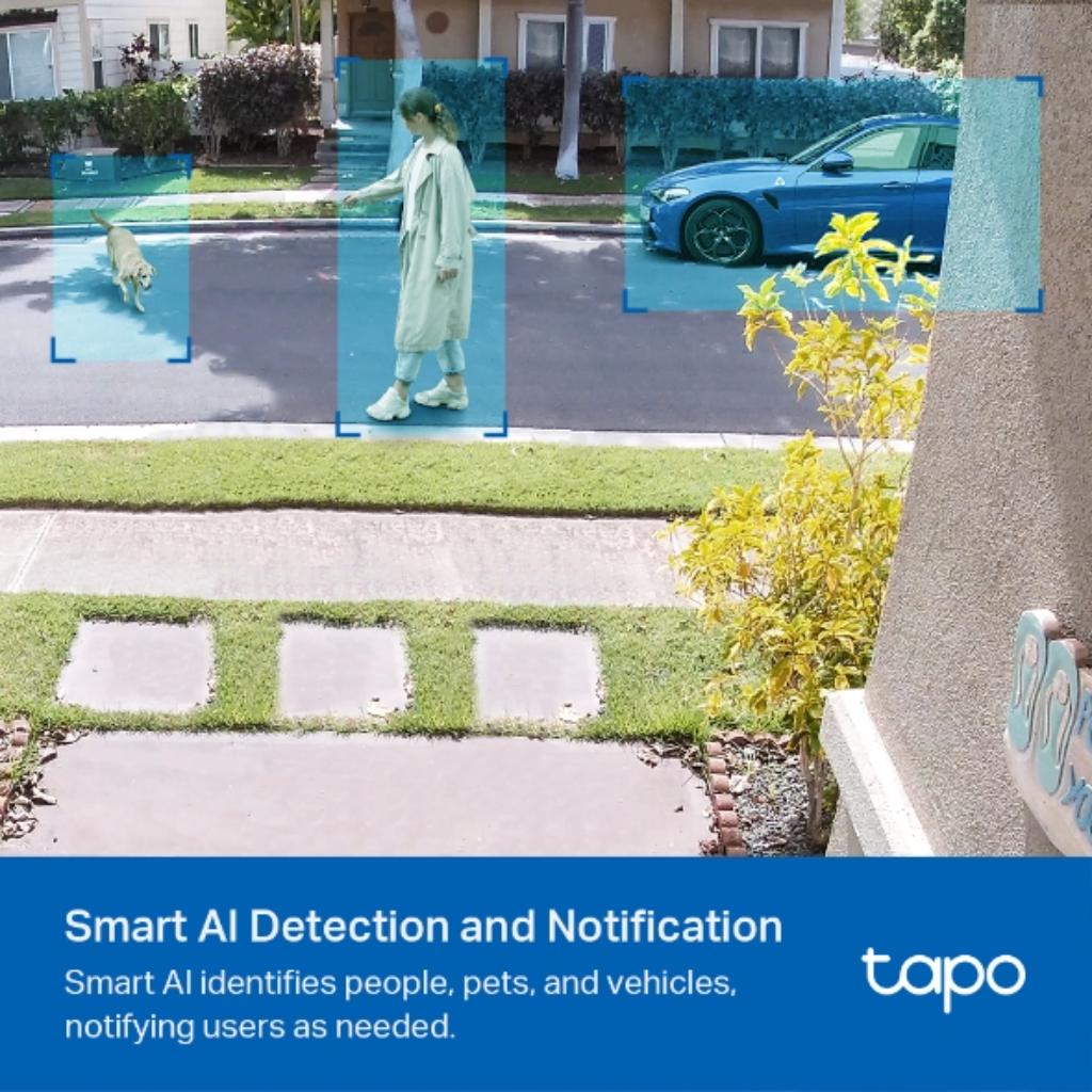 TP-Link Tapo C420S1 Smart 2K QHD Wire Free Wi-Fi Security Camera IP65 Night Vision