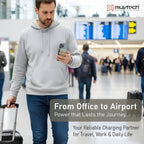 AEROSLIM 5000mAh Ultra-Slim Magnetic Wireless Power Bank | 15W MagSafe Compatible | PD 35W USB-C Fast Charging | Flight Friendly | Pocket-Sized | Type-C In/Out (Titanium)