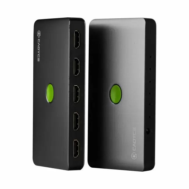 CADYCE 5X1 HDMI SWITCH 4K@60HZ WITH REMOTE & CHANGE OVER BUTTON. CA-5HDS PLUS