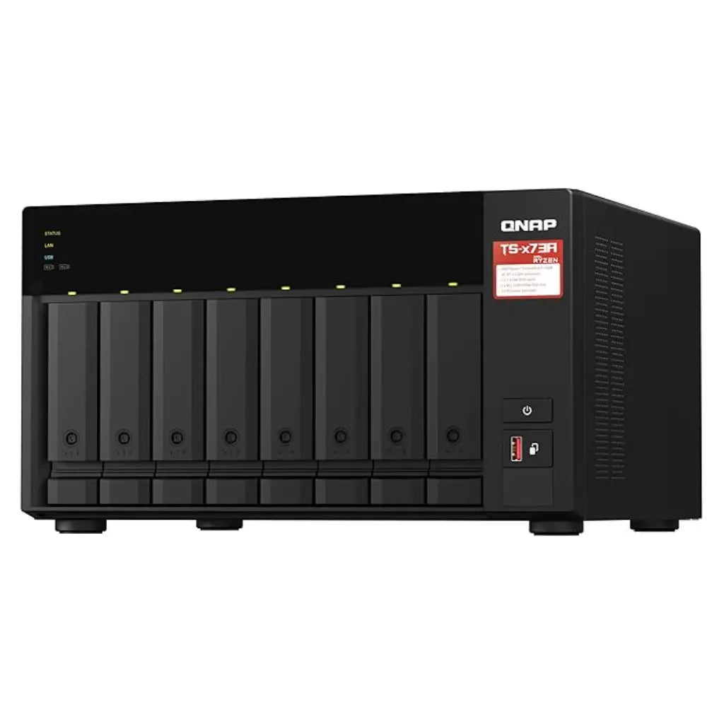 QNAP TS-873A-8G Quad Core 8 Bay Desktop Network Attached Storage Enclosure - Black
