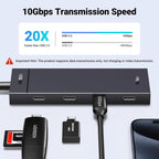 UGREEN 10Gbps 4-in-1 USB C Hub USB 3.2 Adapter 4 USB-C 3.2 Splitter MacBook Pro Air iPad iPhone 15 Surface PC (35584)