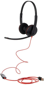 Plantronics Blackwire C3220 USB-A Stereo Wired Headset with Noise Canceling Boom Microphone