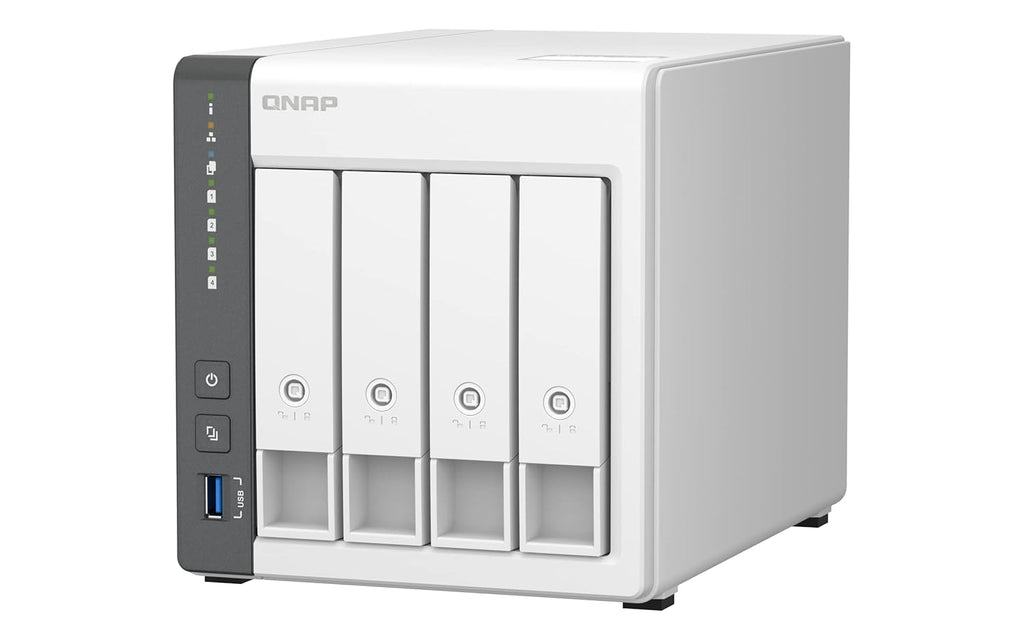 QNAP TS-433 Quad Core 4 Bay Network Attached Storage Enclosure - White