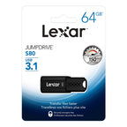 Lexar JumpDrive S80 32GB USB 3.1 Flash Drive, Up to 130MB/s Read I Compatible with Laptop desktops Television, Gaming Concolse, MP3 Players I (LJDS080032G-BNBNU), 2 Years Warranty - Black
