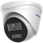 White security camera with 'Praman' branding on a white background