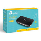 TP-Link 8 Port Gigabit Ethernet Network Switch Hub | Plug and Play | Desktop or Wall-Mount | Plastic Case Ethernet Splitter | Fanless | Traffic Optimization