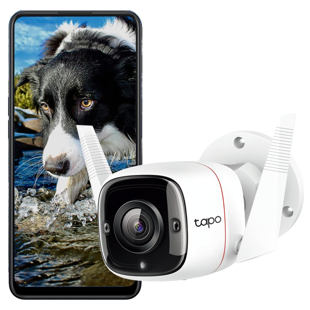 TP-Link Tapo C310 3MP 1296p HD Outdoor Security Wi-Fi Smart Camera - White