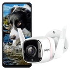 TP-Link Tapo C310 3MP 1296p HD Outdoor Security Wi-Fi Smart Camera - White
