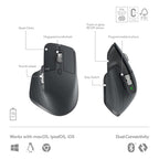 Logitech Master Series MX Keys S Wireless Keyboard and Mouse Combo with Palm Rest