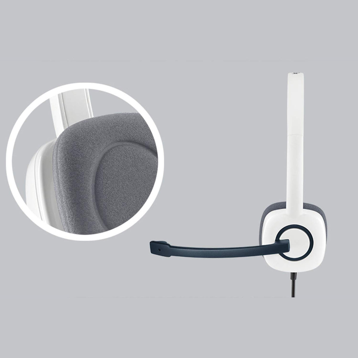 Metal lever handle on a gray background
