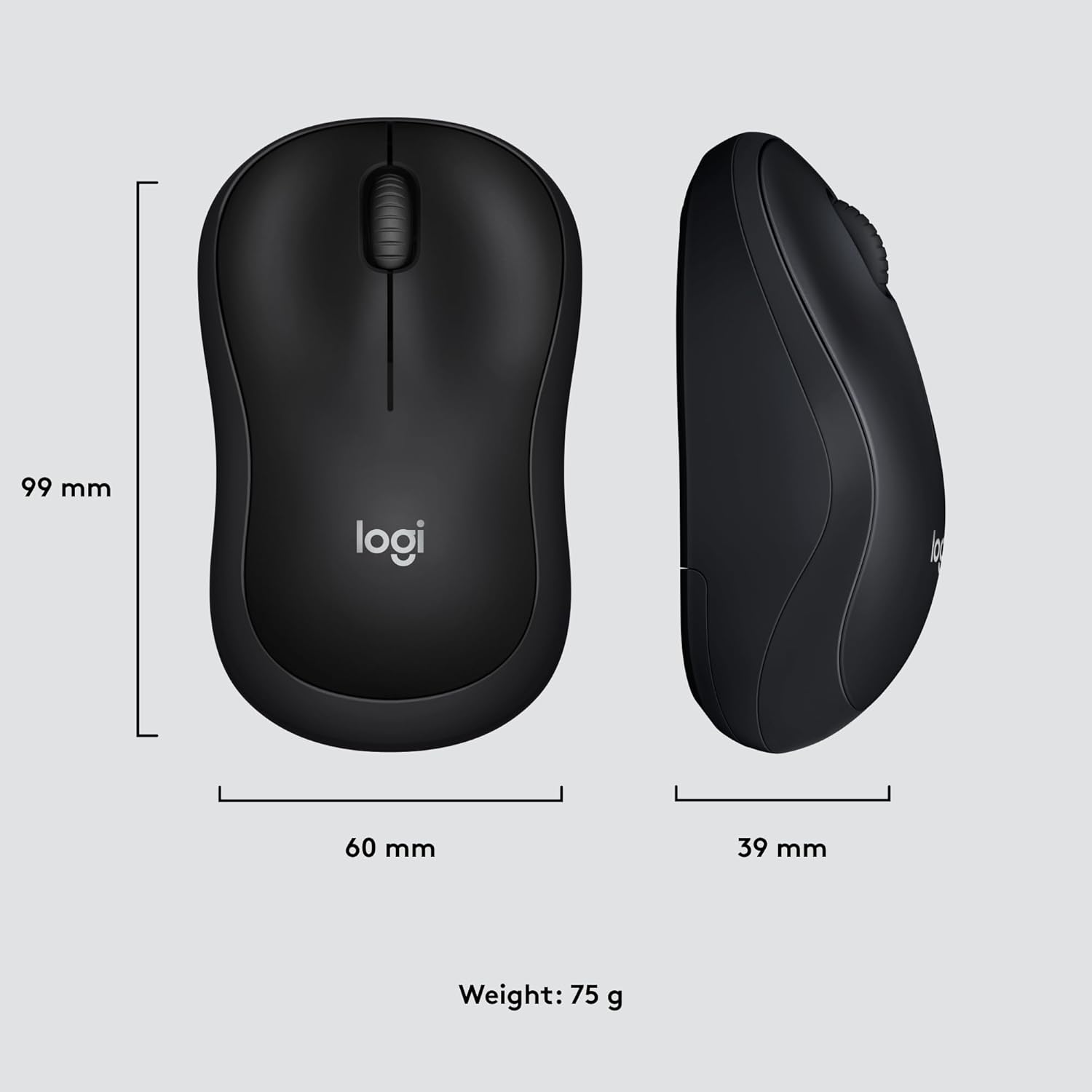 Logitech M220 1000DPI 2.4GHz Silent Wireless Mouse - Charcoal