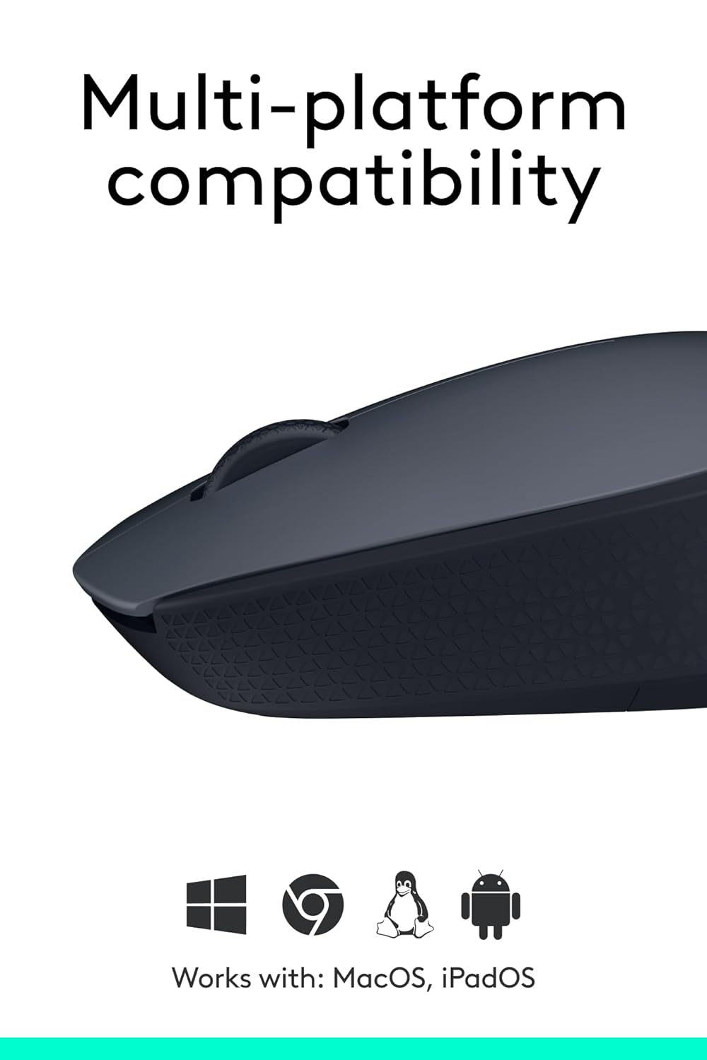 Logitech M170 1000DPI 2.4 GHz Optical Wireless Mouse - Grey/Black