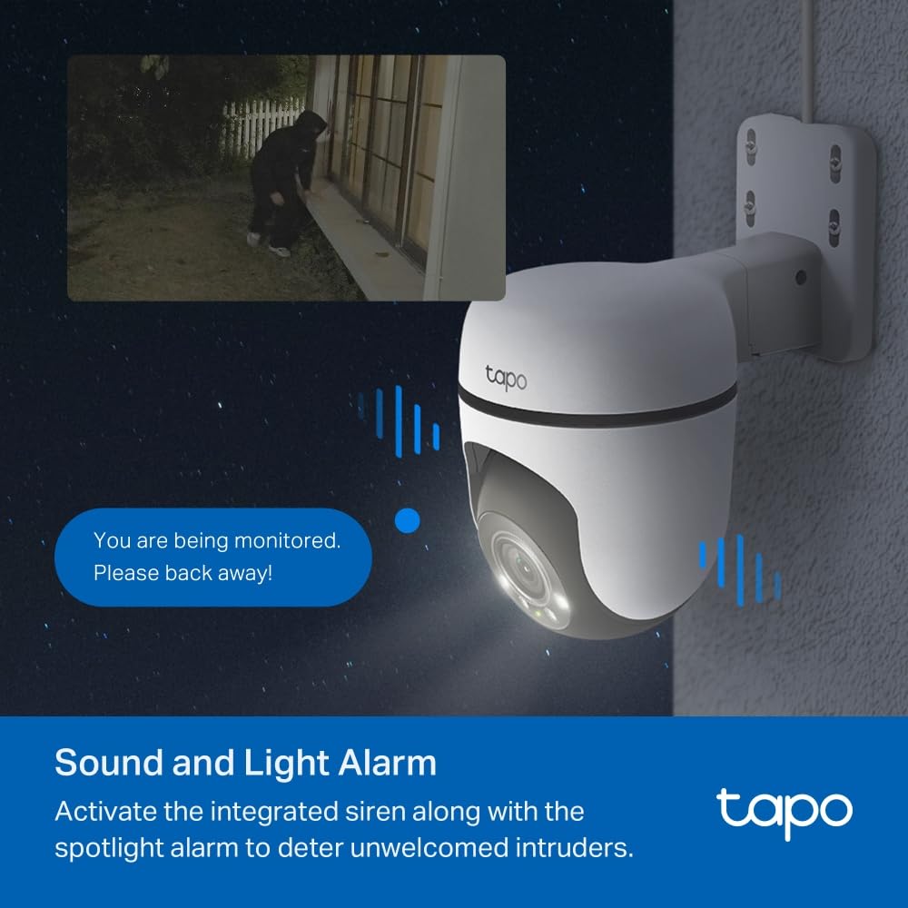 TP-Link Tapo C510W 3MP 2K QHD Outdoor Pan/Tilt Security Wi-Fi Camera - White
