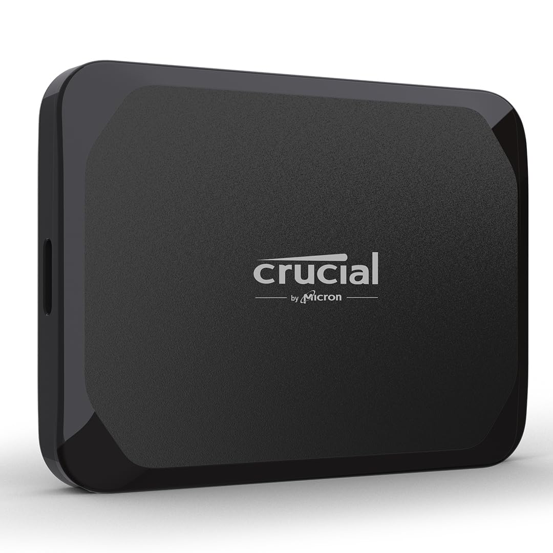 Crucial X9 4TB 2.5" USB Type C External Portable Solid State Drive - Black