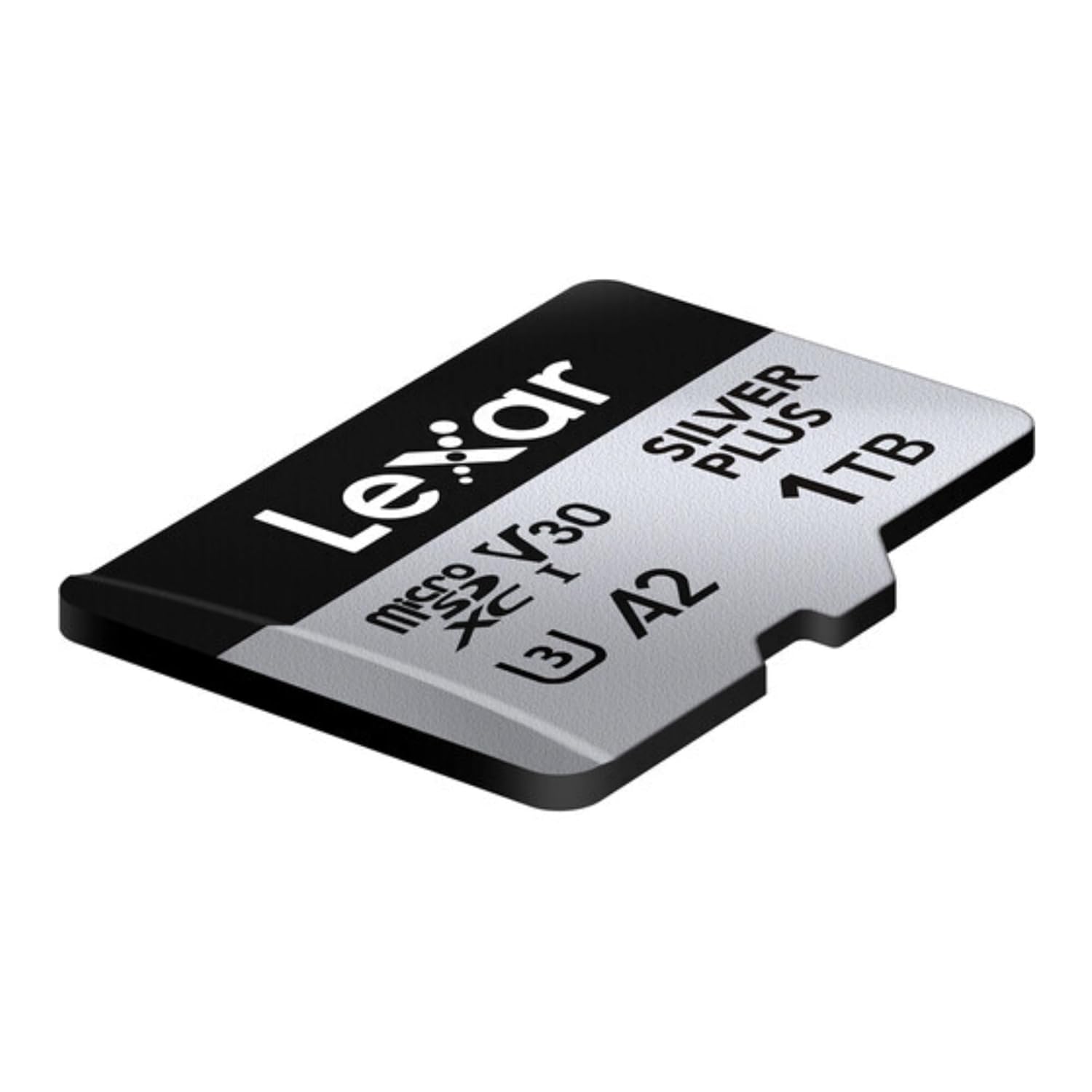 Lexar Professional Silver Plus microSDXC Memory Card w/SD Adapter, UHS-I, C10, U3, V30, Full-HD & 4K Video, Up to 205/150 MB/s Read/Write, for Videographers, Gamers
