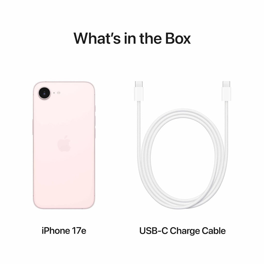 iPhone 17e 256 GB: 15.40 cm (6.1″) Super Retina XDR Display, A19 Chip, All-Day Battery Life, 48MP Fusion Camera, 256GB Starting Storage; Soft Pink