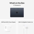 Apple 2026 MacBook Air 15″ Laptop with M5 chip: AI and Apple Intelligence, 38.91 cm (15.3″) Liquid Retina Display, 16GB Unified Memory, 512GB SSD Storage, 12MP Center Stage Camera, Touch ID; Midnight