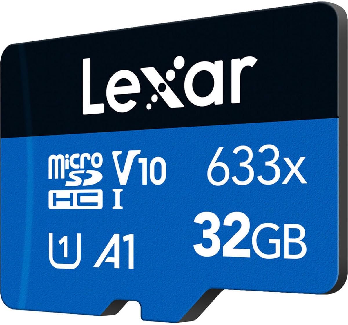 Lexar High-Performance 633x 32GB microSDHC UHS-I Card w/ SD Adapter, Up To 100MB/s Read, for Smartphones, Tablets, and Action Cameras