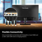 ViewSonic 27" VA2709U-4K 4K UHD IPS Panel USB-C Monitor with Speakers