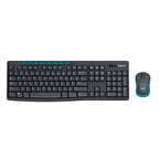 Logitech keyboard and mouse set on a white background