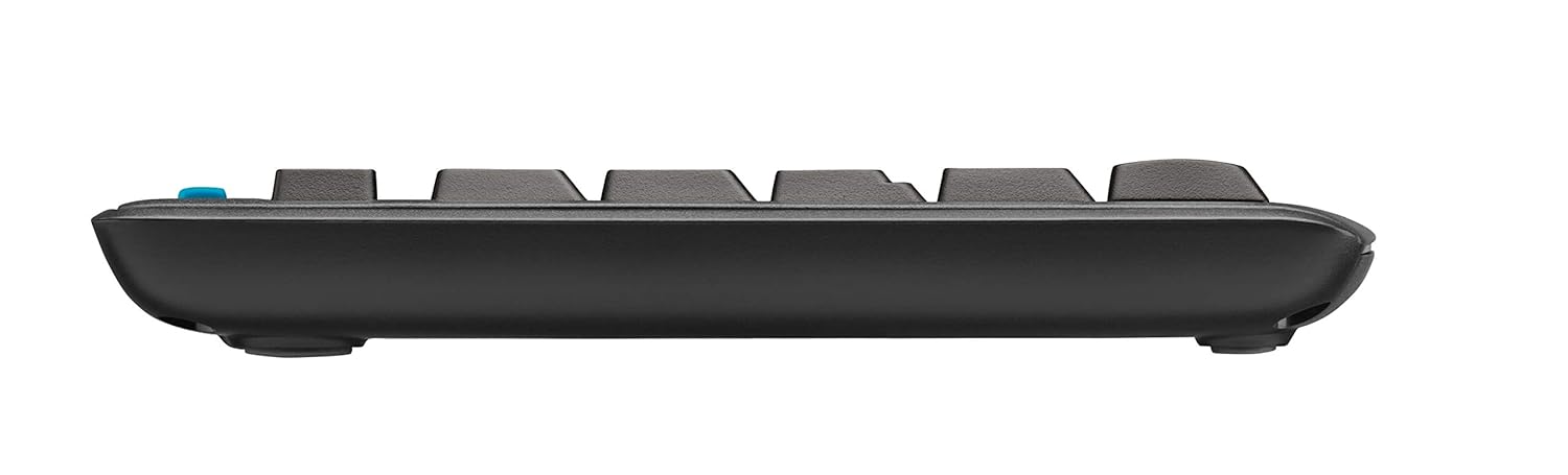 Black keyboard on a white background