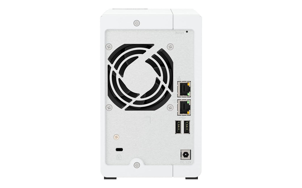 QNAP TS-216G Quad Core 2 Bay 2.5GbE Desktop Network Attached Storage - White
