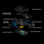 Logitech Pro Series G PRO 25600 DPI RGB Wireless Gaming Mouse - Black