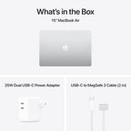 Apple 2026 MacBook Air 15″ Laptop with M5 chip: AI and Apple Intelligence, 38.91 cm (15.3″) Liquid Retina Display, 16GB Unified Memory, 1TB SSD Storage, 12MP Center Stage Camera, Touch ID; Silver