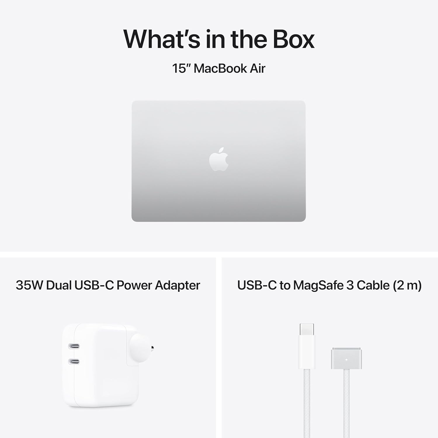 Apple 2026 MacBook Air 15″ Laptop with M5 chip: AI and Apple Intelligence, 38.91 cm (15.3″) Liquid Retina Display, 16GB Unified Memory, 1TB SSD Storage, 12MP Center Stage Camera, Touch ID; Silver