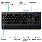 Logitech G613 Wireless Mechanical Gaming Keyboard with Lightspeed Technology and Romer-G Switches