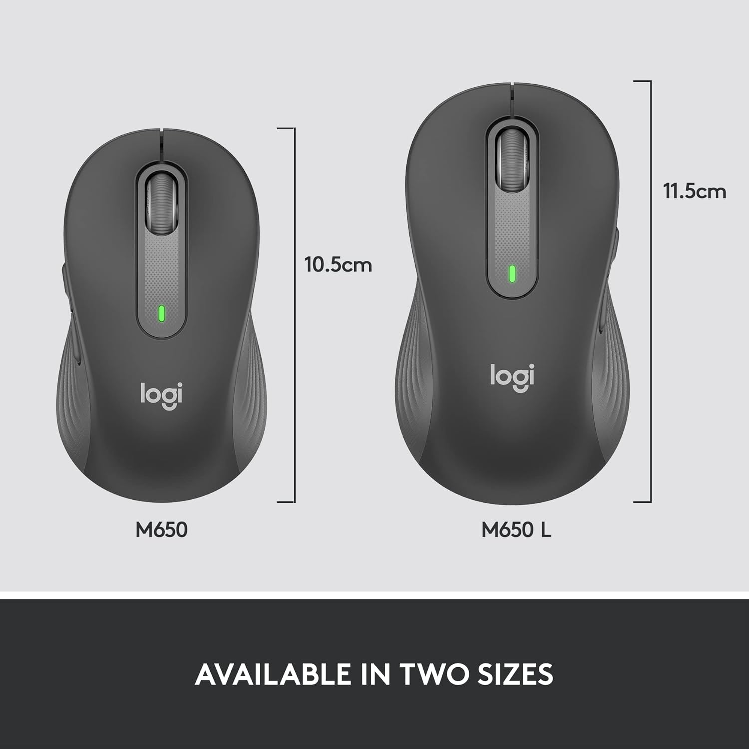 Logitech Signature M650 Optical Wireless Mouse - Graphite
