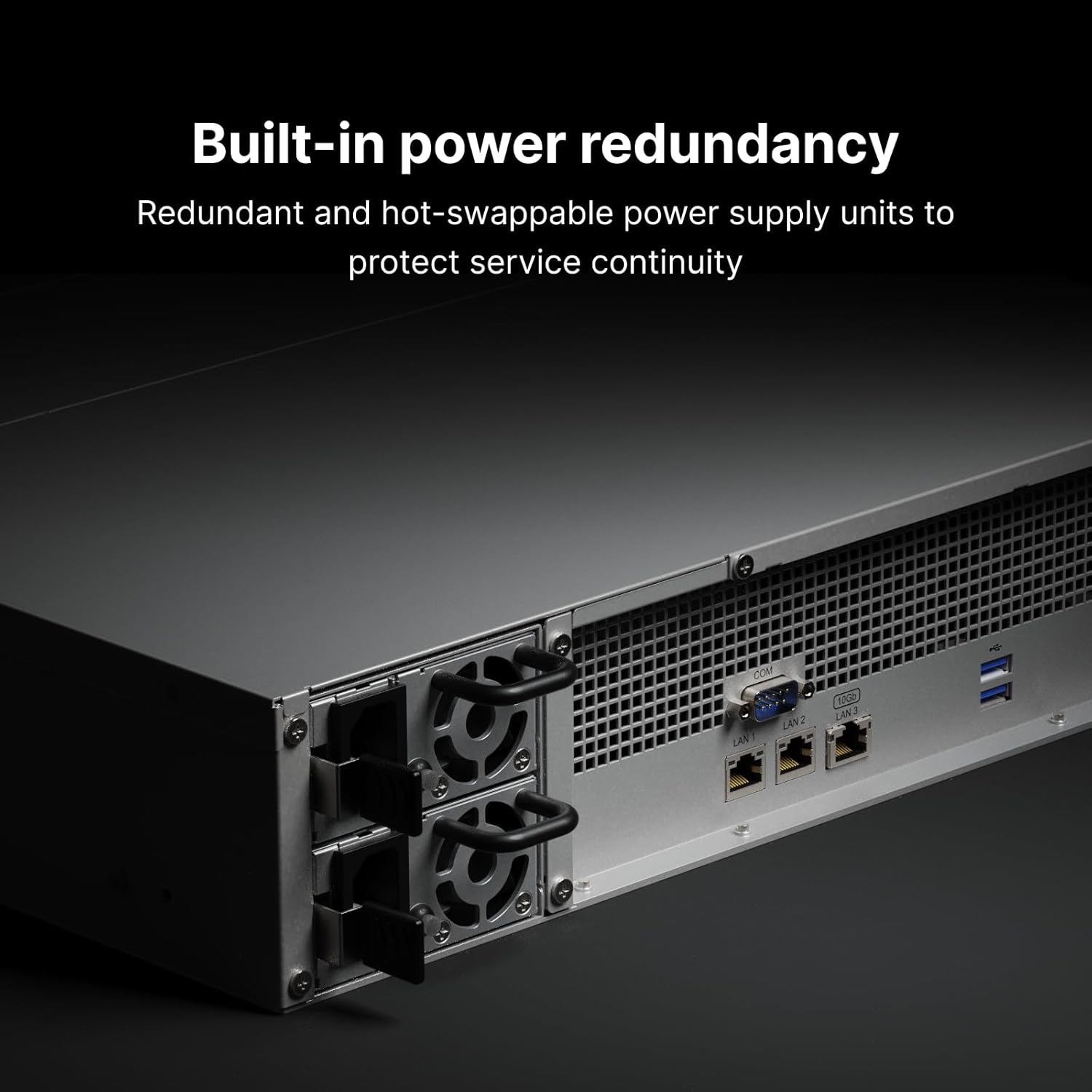 Synology RackStation RS2423RP+ 12-Bay Network Attached Storage Enclosure - Black