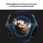 Logitech G431 7.1 Surround Sound Wired Gaming Headset with Boom Microphone - Black