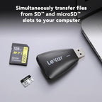 Lexar Multi-Card 2-in-1 USB 3.1 Reader (LRW450UBNA)