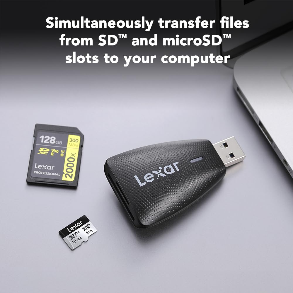 Lexar Multi-Card 2-in-1 USB 3.1 Reader (LRW450UBNA)