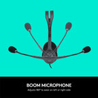 Boom microphone with multiple microphones on a teal background