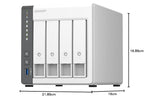 QNAP TS-433 Quad Core 4 Bay Network Attached Storage Enclosure - White