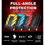 ADATA HD710 Pro 1TB USB SATA III USB 3.1 External Portable Shockproof Hard Disk Drive - Black