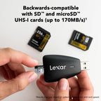Lexar Multi-Card 2-in-1 USB 3.1 Reader (LRW450UBNA)