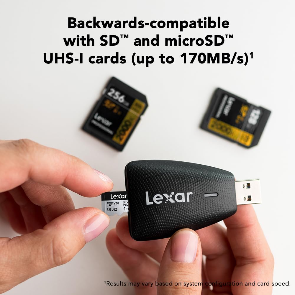 Lexar Multi-Card 2-in-1 USB 3.1 Reader (LRW450UBNA)