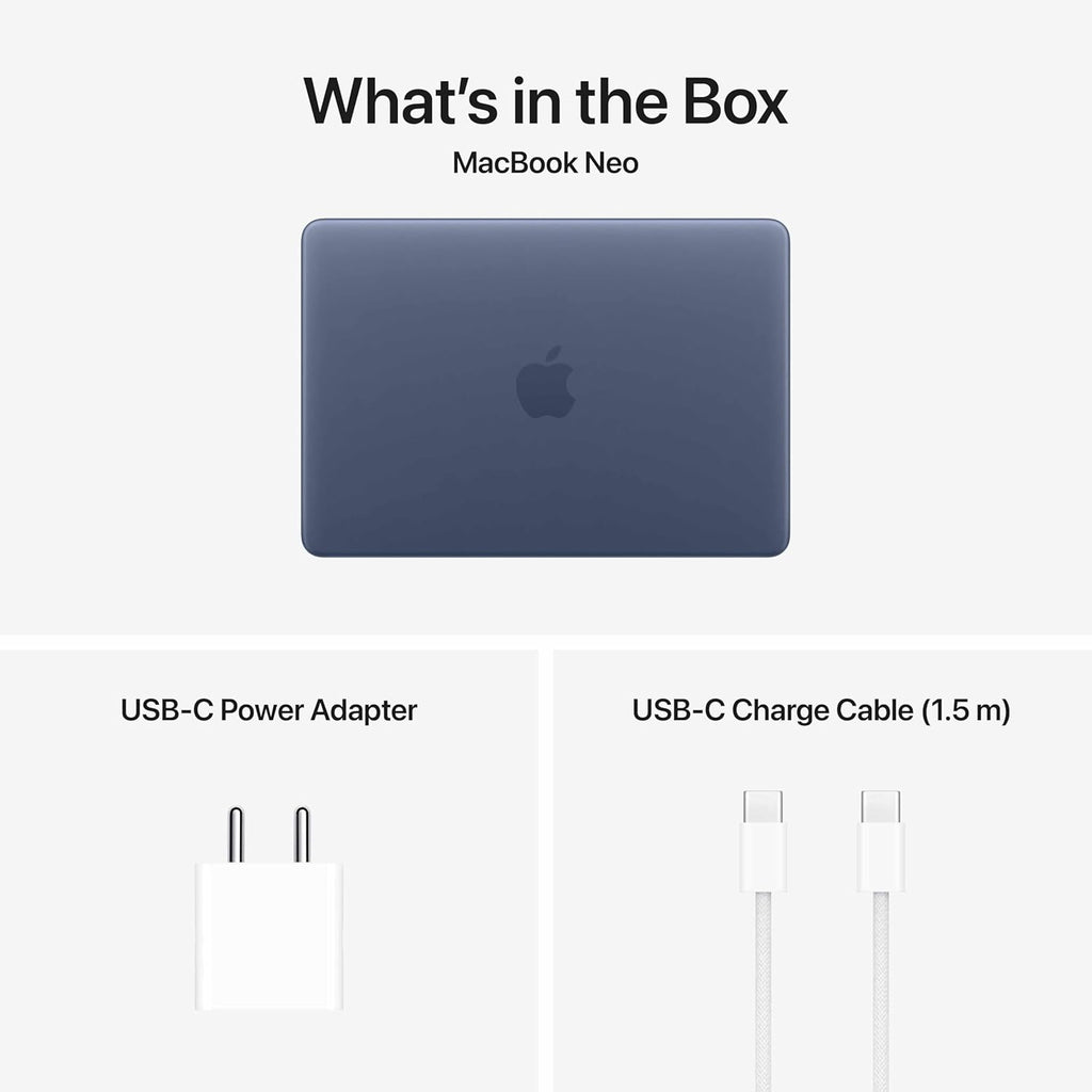 Apple 2026 MacBook Neo 13″ Laptop with A18 Pro chip: Built for AI and Apple Intelligence, Liquid Retina Display, 8GB Unified Memory, 256GB SSD Storage, 1080p FaceTime HD Camera; Indigo