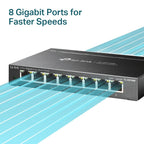 TP-Link TL-SG108E 8 Port Gigabit Easy Smart Desktop/Wall-Mount Managed Switch