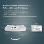 TP-Link Omada EAP650 AX3000 Wireless Dual-Band Ceiling Mount WiFi 6 Access Point - White