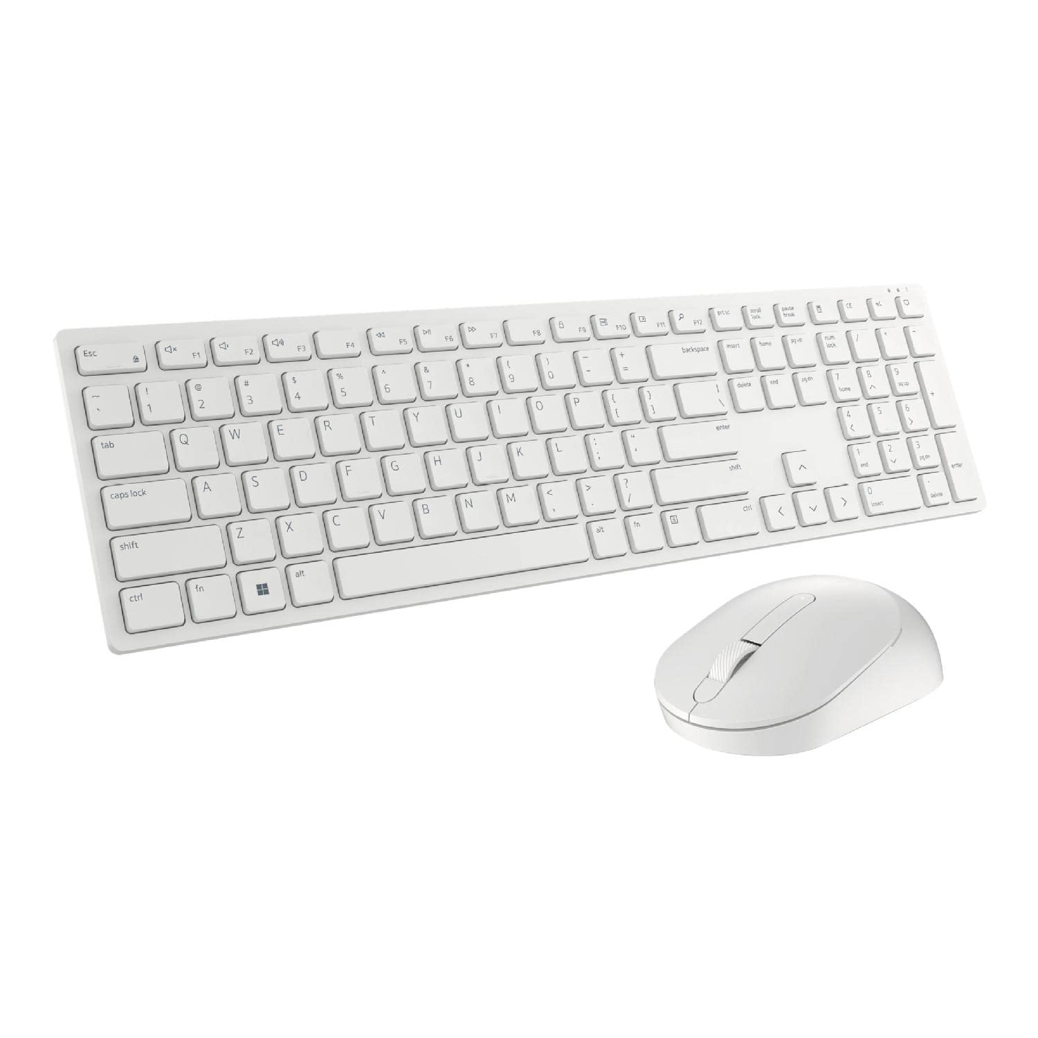 Dell KM5221W Pro 2.4GHz USB Wireless Keyboard and Mouse Combo (US English) - White