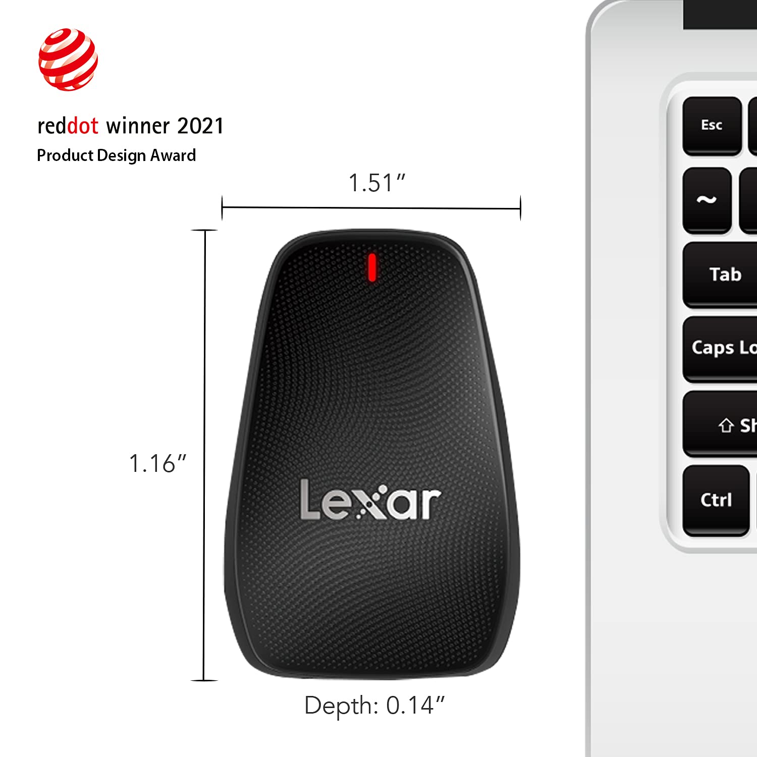 Lexar Professional Multi-Card 3-in-1 USB 3.1 Reader (LRW500URBNA)