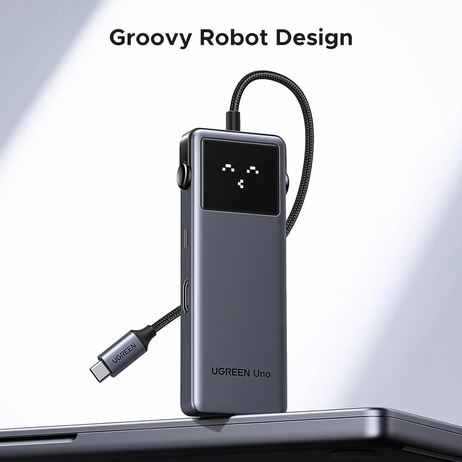 UGREEN Uno 6-in-1 USB-C Hub 10Gbps 2 USB-C 2 USB-A Data Port PD 4K 60Hz HDMI MacBook Pro Air iPad Surface XPS (35998)