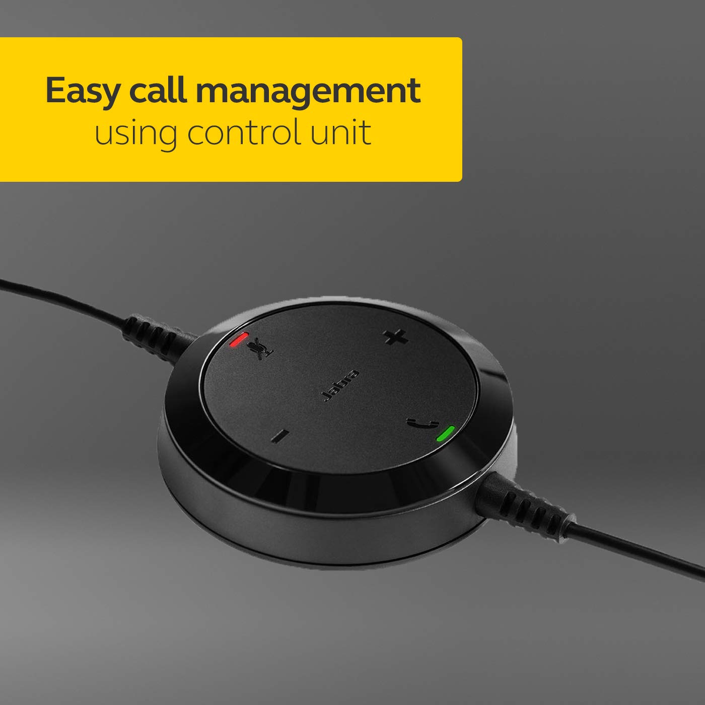 Jabra Evolve 20 MS USB-A Professional Wired Stereo Headset with Ultimate Noise Cancellation Mic - Black