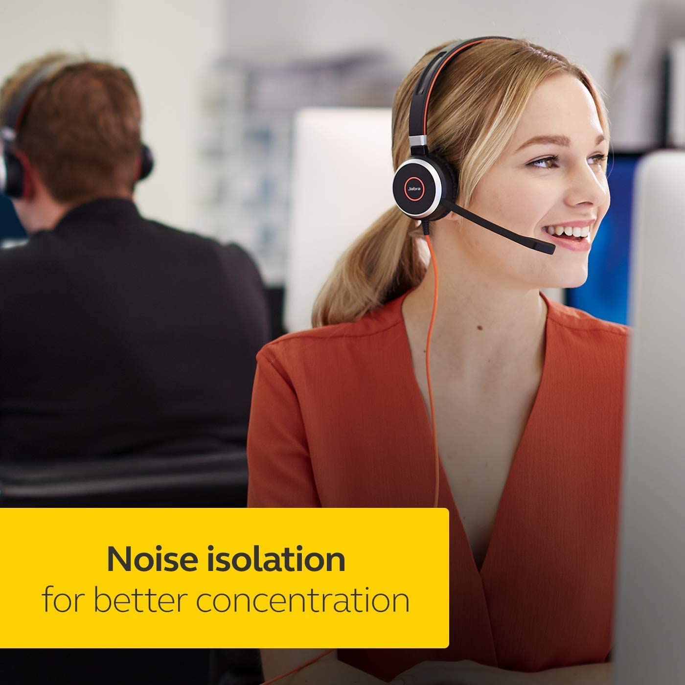 Jabra Evolve 40 MS Wired On-Ear sterio Headset with Microphone and Media Controls